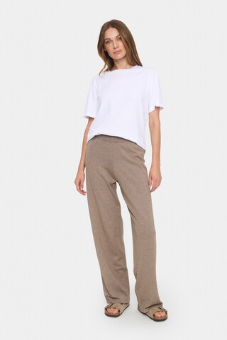 SAINT TROPEZ Regular Broek 'Mila' in Beige