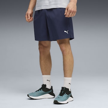 PUMA Regular Sportbroek 'Train All Day' in Blauw: voorkant