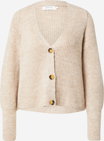 ONLY Knit Cardigan 'Clare' in Beige: front