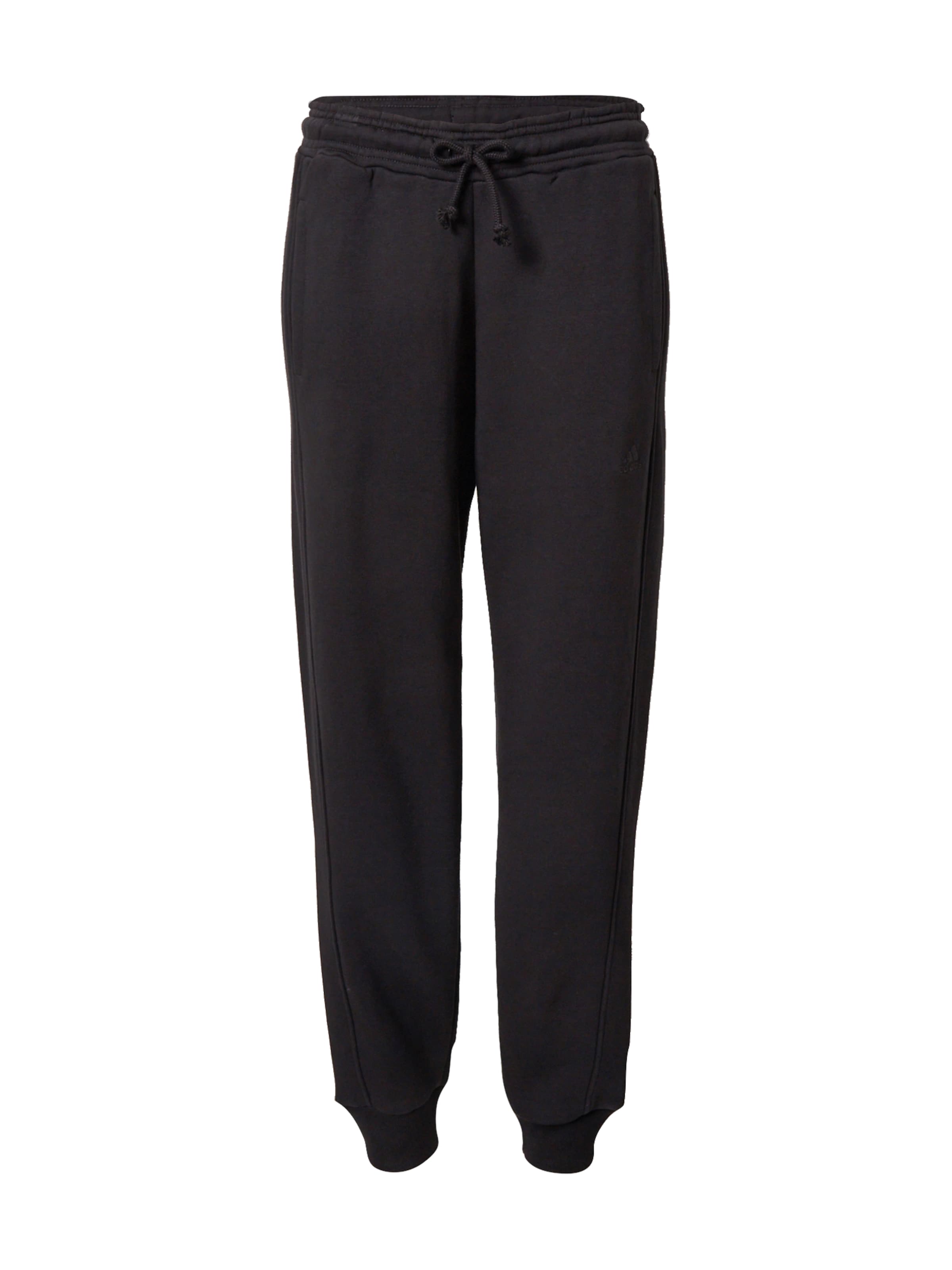 ADIDAS SPORTSWEAR Tapered Workout Pants 'All Szn Fleece' in Black: front