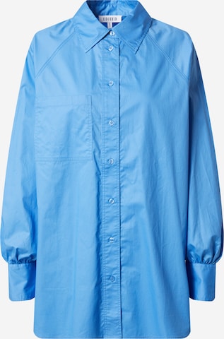 EDITED Bluse 'GIANNI' (GOTS) in Blau: predná strana