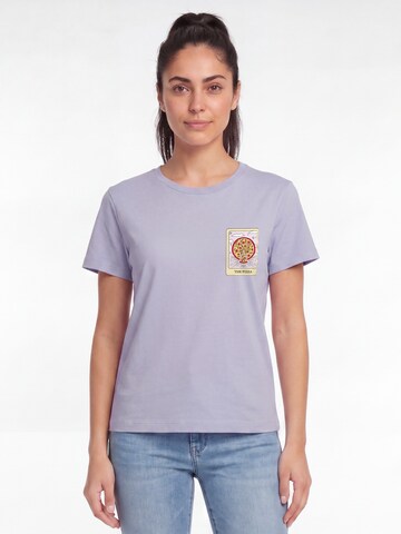 T-shirt Watapparel en violet : devant