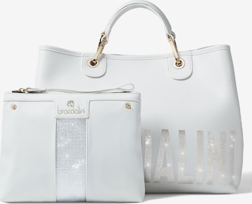 Borsa a mano di Braccialini in bianco: frontale