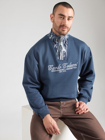 Carlo Colucci Majica 'Favaro' | modra barva: sprednja stran