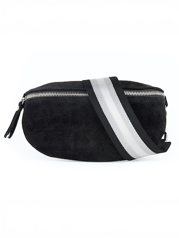 lePelou Gürteltasche 'ELVA small' in Schwarz: Vorderseite