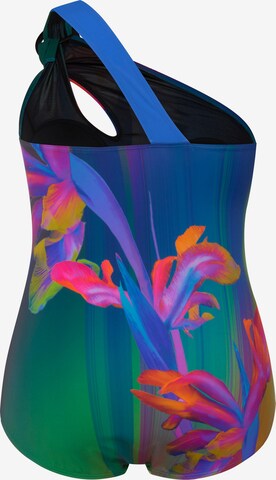 Ulla Popken Bralette Swimsuit in Mixed colors