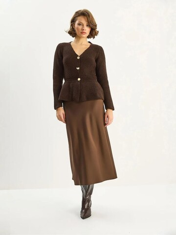 Bianco Lucci Strickjacke in Braun