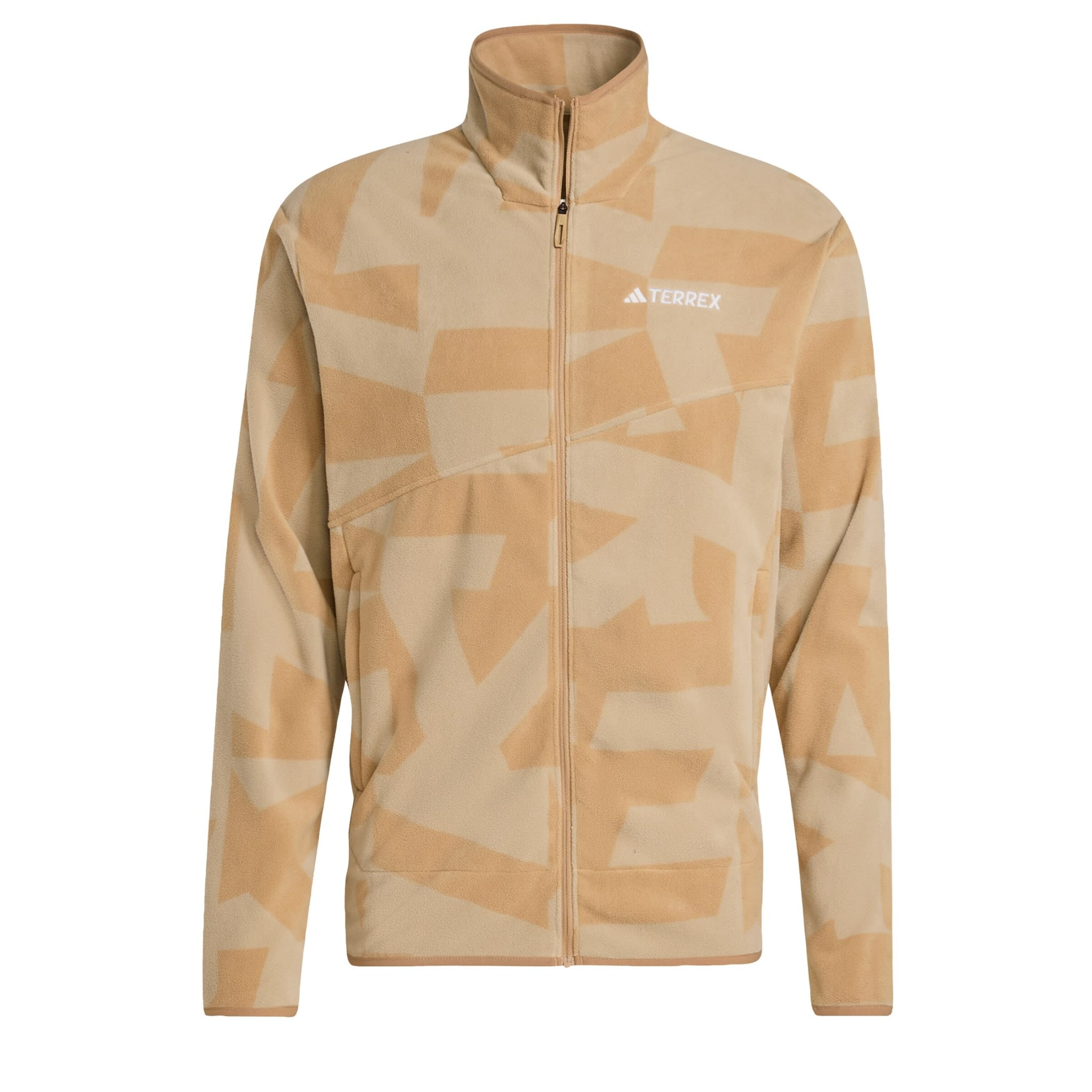 ADIDAS TERREX - Chaqueta polar funcional 'Multi Printed Full-Zip Fleece' en marrón: frente