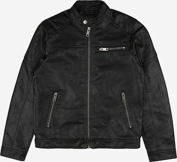 Jack & Jones Junior - Chaqueta de entretiempo 'Rocky' en negro: frente