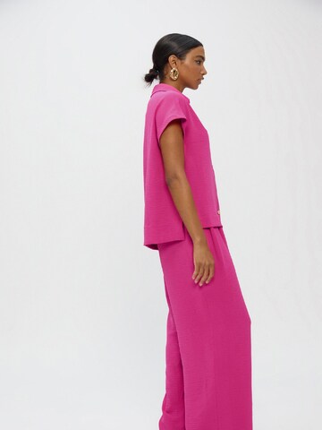 Lola Casademunt - Pierna ancha Pantalón en rosa
