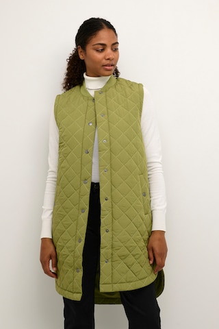 Kaffe Bodywarmer 'Maria' in Groen: voorkant