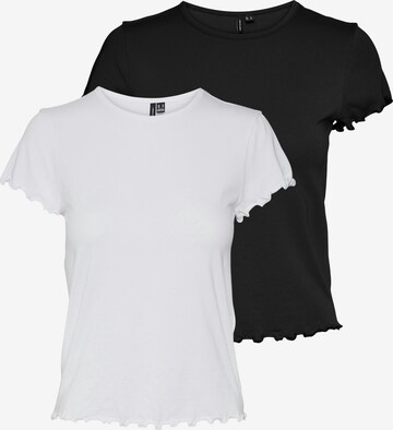 T-shirt 'BARBARA' VERO MODA en noir : devant