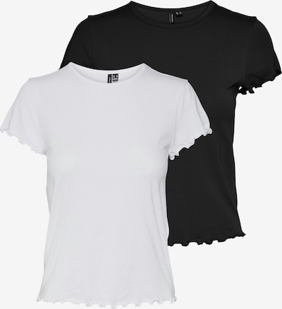 VERO MODA T-Shirt 'BARBARA' in schwarz / offwhite, Produktansicht