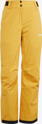 ADIDAS TERREX Workout Pants ' Xperior 2L' in Yellow: front