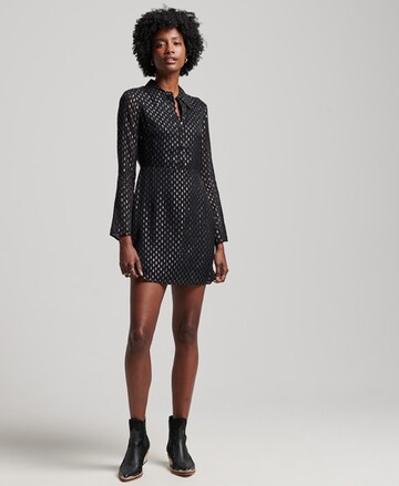 Superdry Shirt Dress 'After Party' in Black