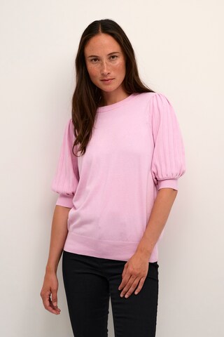 Kaffe Sweater 'Lone' in Pink: front