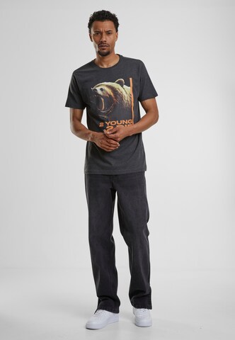 Mister Tee Shirt '2 Young 2 Die' in Grau