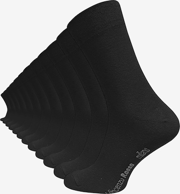 Chaussettes Vincenzo Rosso en noir : devant