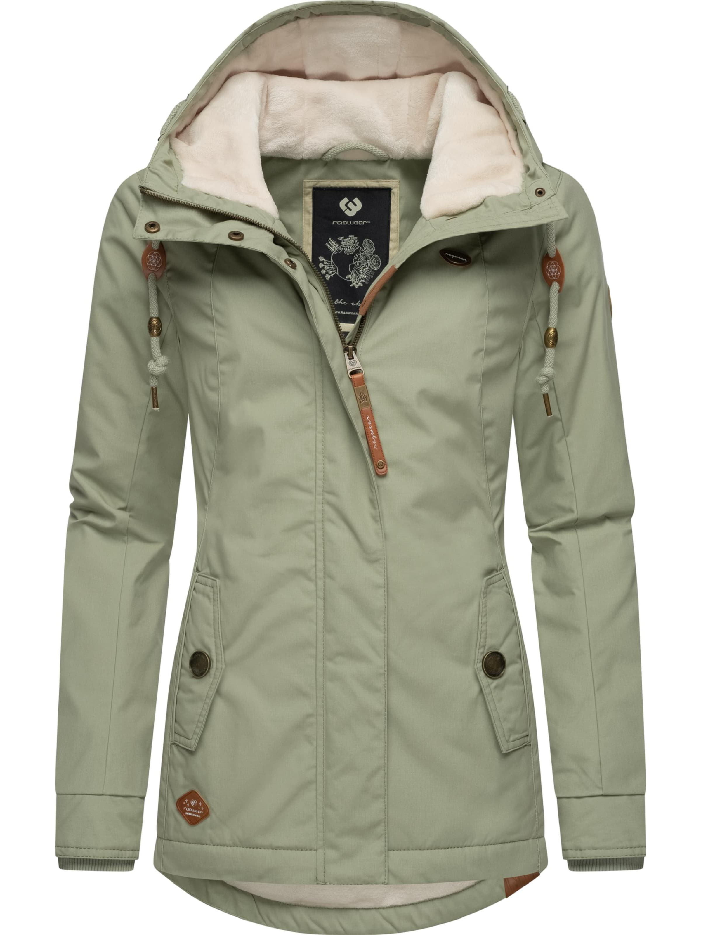 Veste d’hiver &#x27;Monade&#x27; Ragwear en vert : devant