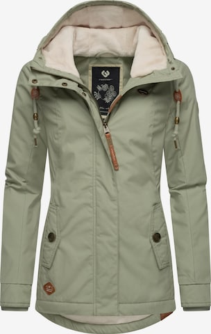 Ragwear Talvitakki 'Monade' värissä vihreä: etupuoli