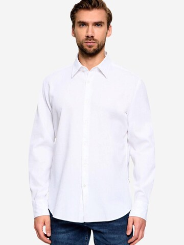 Regular fit Camicia 'Relegant 6 M 50565600' di BOSS in bianco: frontale