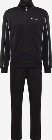 Champion Authentic Athletic Apparel Tracksuit 'Classic' in Black: front