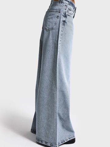 IT'S BASIC Wide leg Jeans 'ELEPHANT LEG LOW RISE JEANS' in Blauw