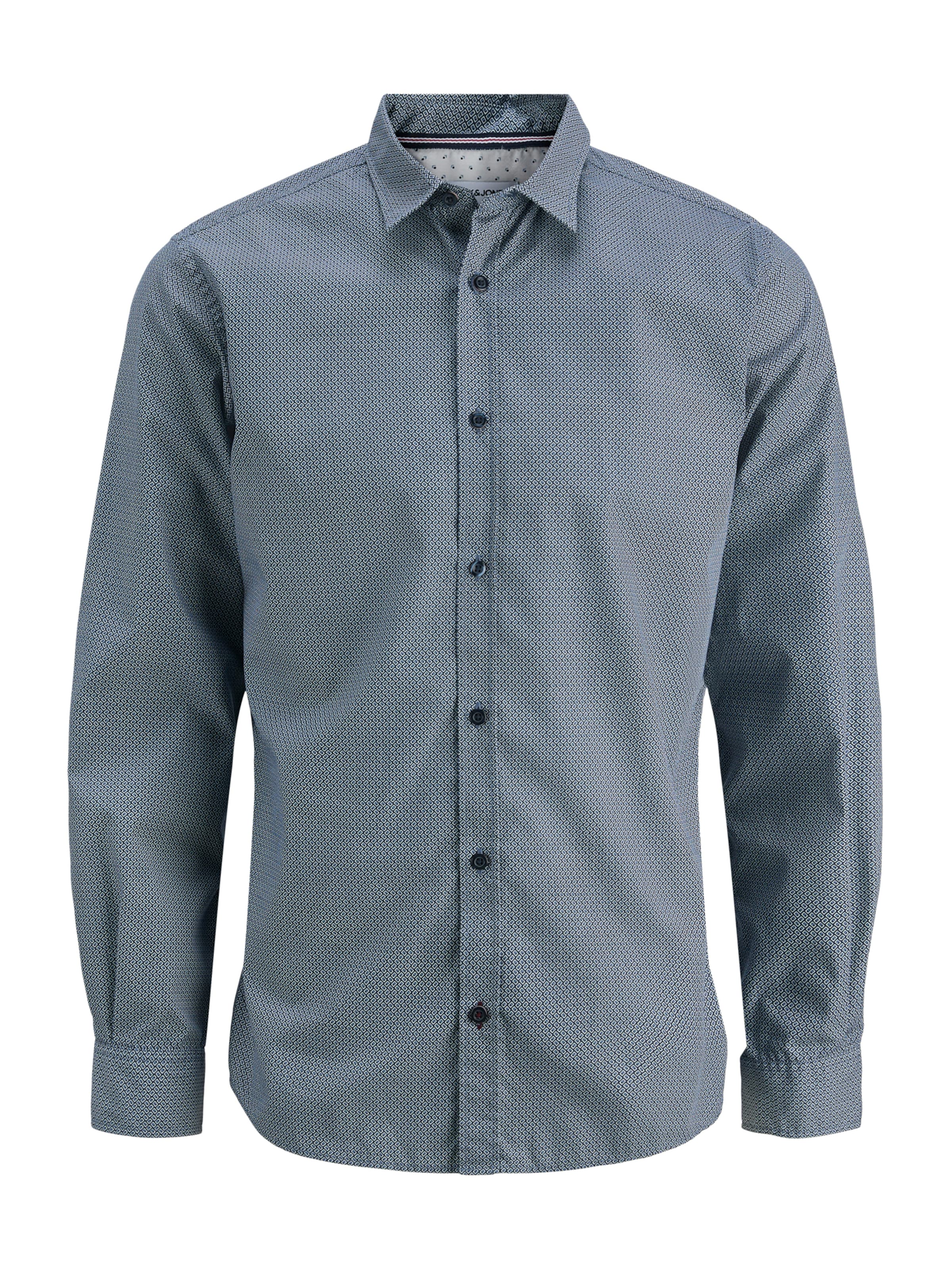 zils JACK & JONES Krekls 'JJMATHEO': no priekšpuses