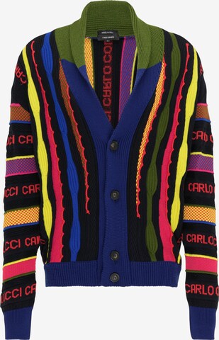 Carlo Colucci Knit Cardigan 'Cagnati' in Mixed colors: front