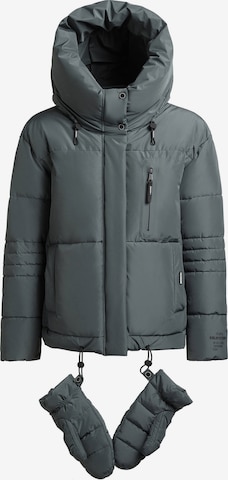 khujo Зимняя куртка 'Peeke2' в Зеленый: спереди