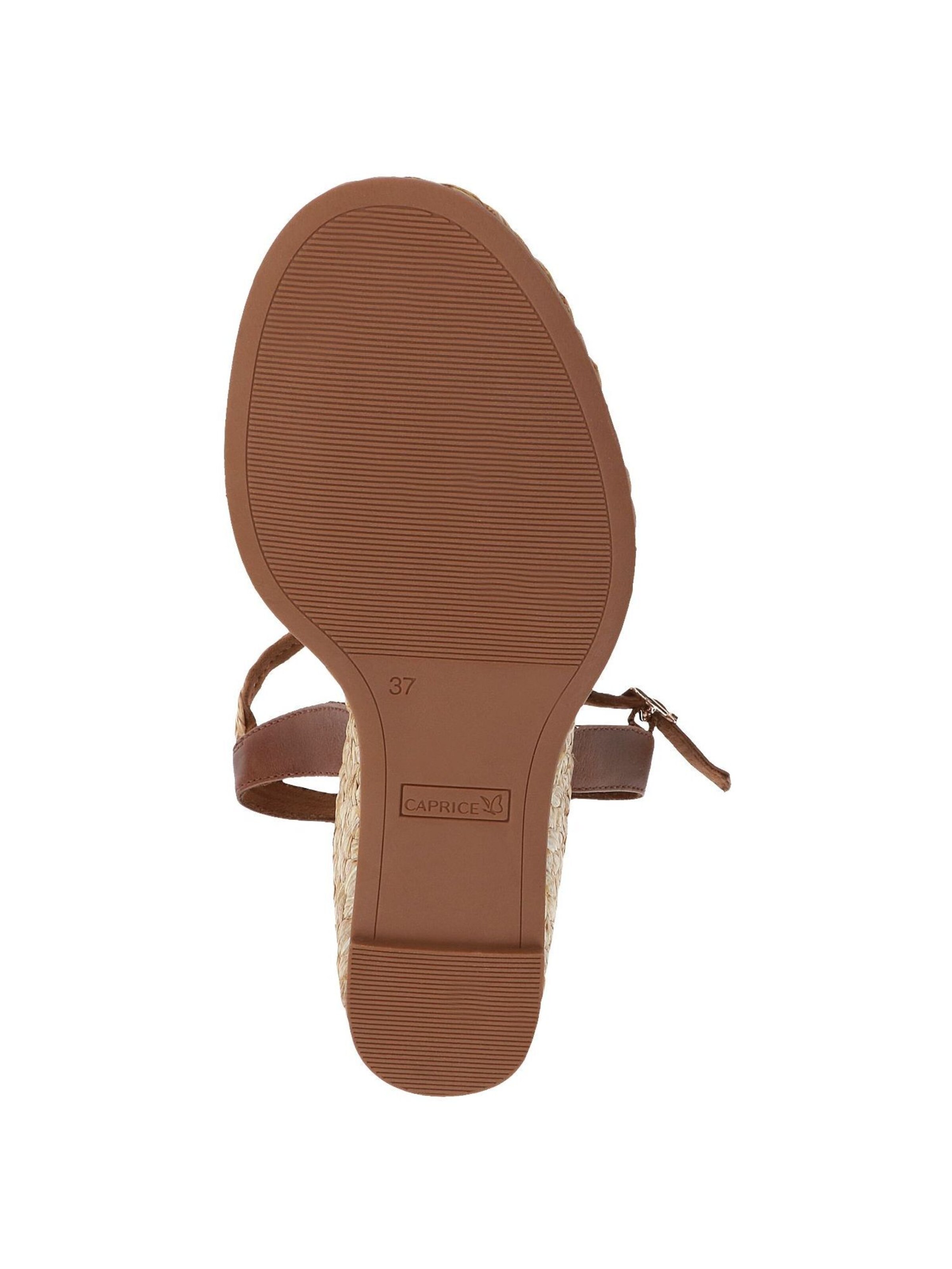 CAPRICE Sandalen met riem in Bruin