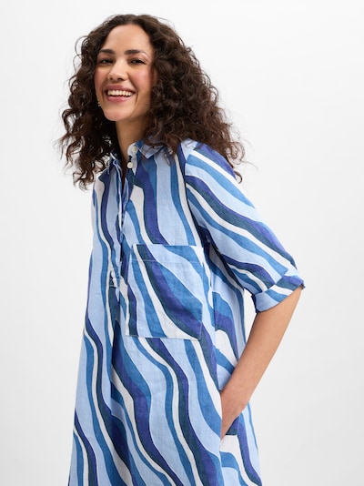 Marie Lund Summer dress in Blue / Marine blue / Light blue / White, Item view