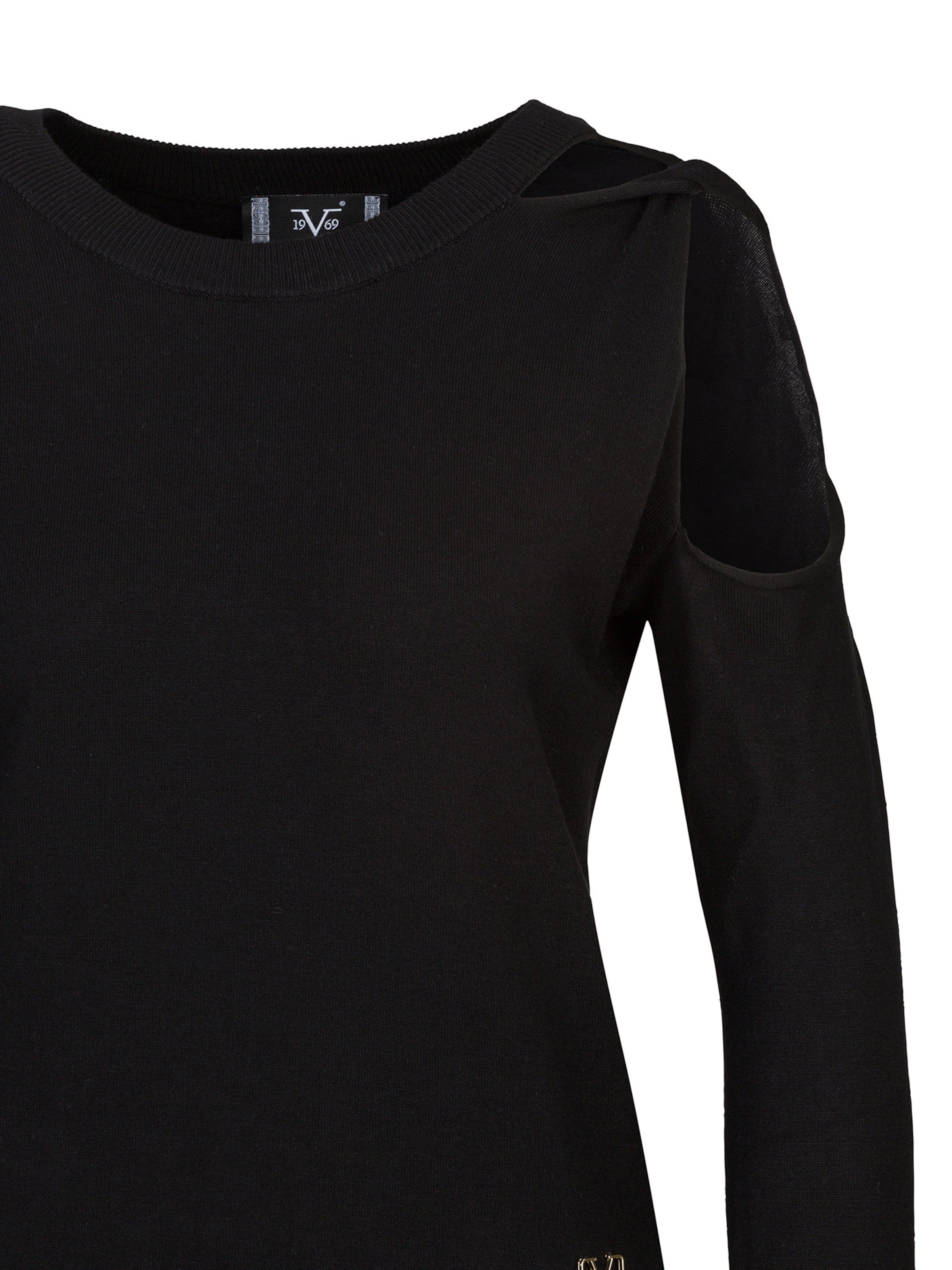 19V69 ITALIA Sweter 'Aloisa' w kolorze czarny