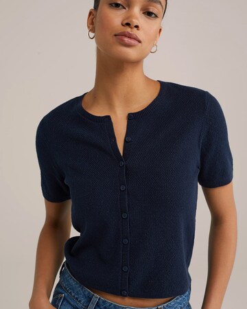 WE Fashion Kardigan – modrá