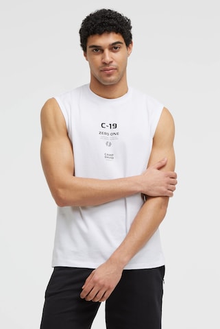 CAMP DAVID Shirt in White: front