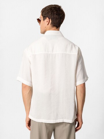 Antioch Comfort fit Button Up Shirt 'Oscar' in White