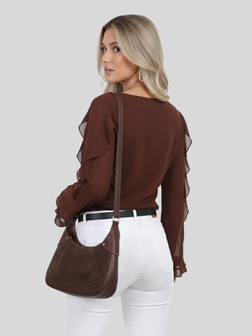 LapaPlus Bluse in Braun