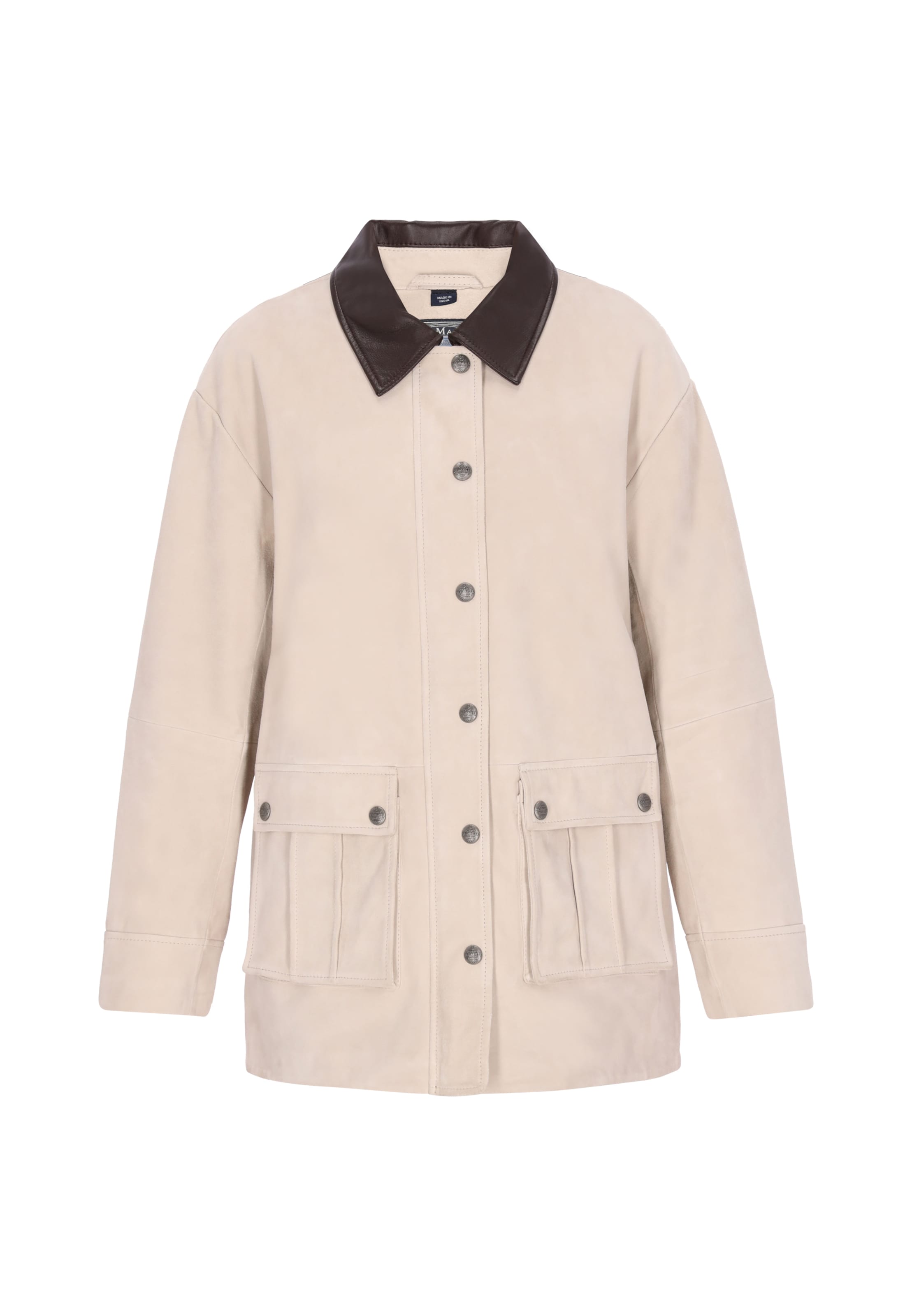 DreiMaster Vintage - Casaco meia-estação em branco: frente