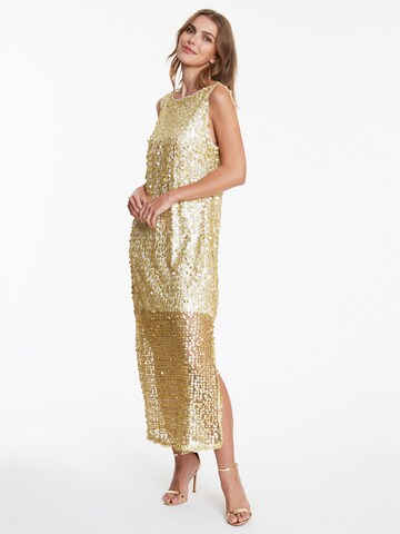 Ana Alcazar Avondjurk 'Wadani' in Goud