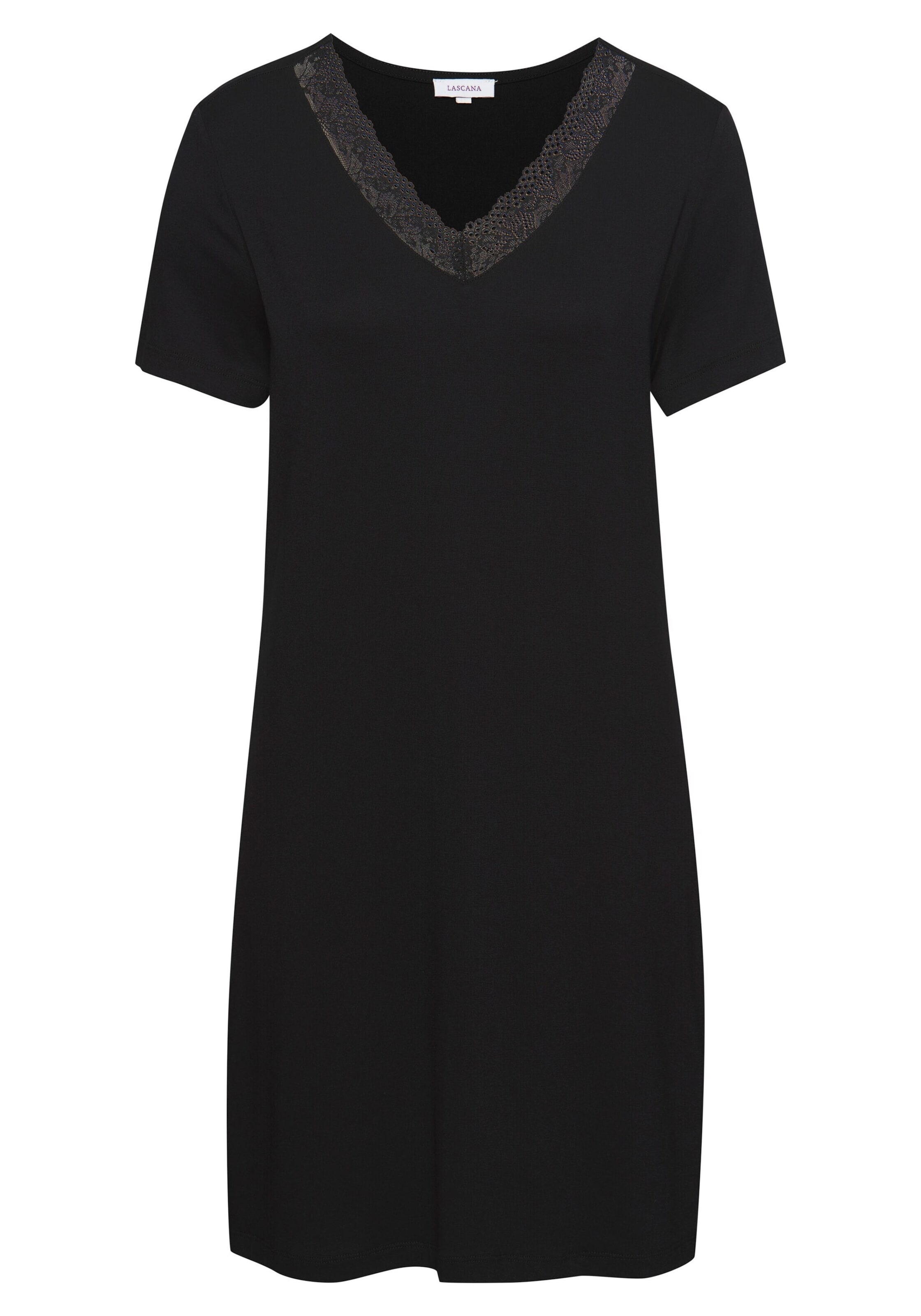 VIVANCE Nightgown in Black: front