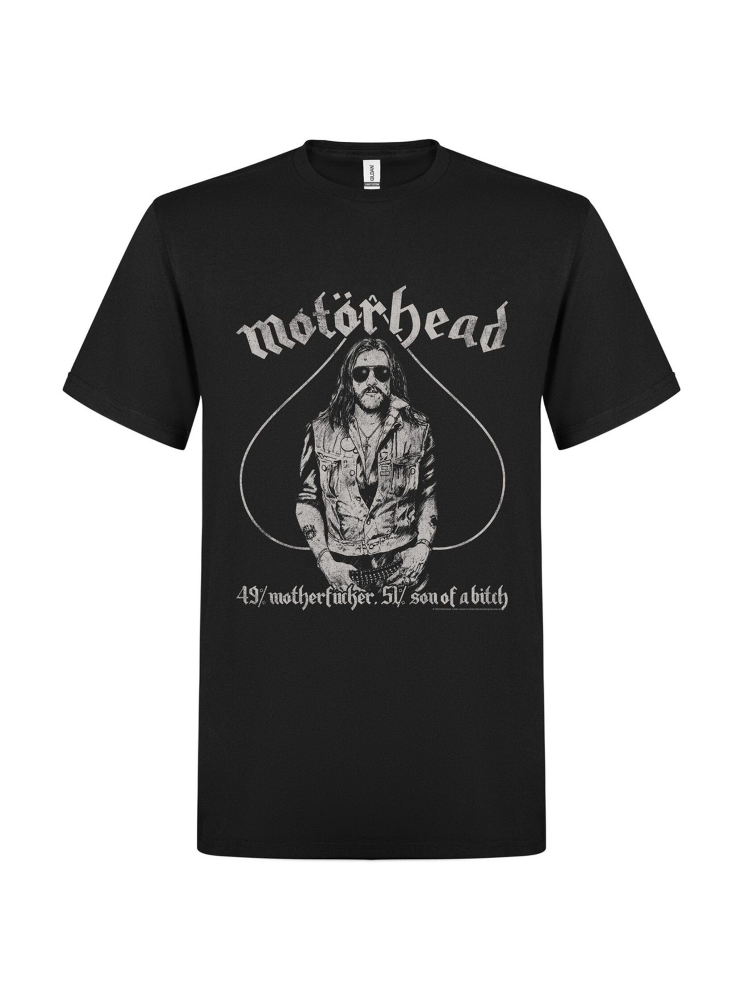 T-Shirt 'Motörhead 49% motherfucker, 51% son of a bitch  T-Shirt' Rockshirts en noir : devant