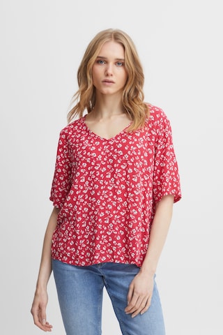 ICHI Blouse 'MARRAKECH' in Rood: voorkant