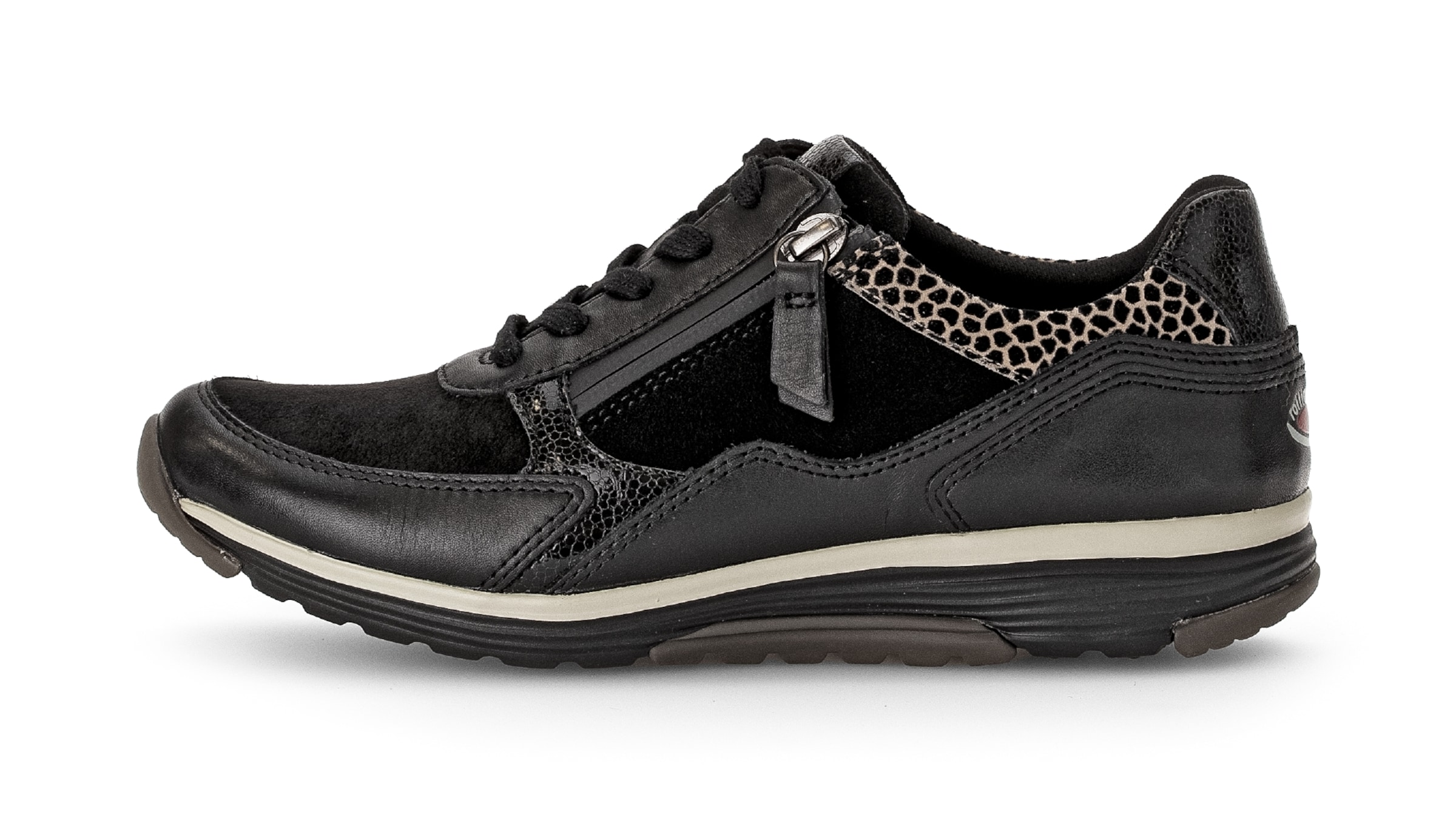 Gabor Rollingsoft Lace-Up Shoes in Black