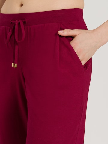 Pantalon de pyjama 'Sleep & Lounge' Hanro en rouge