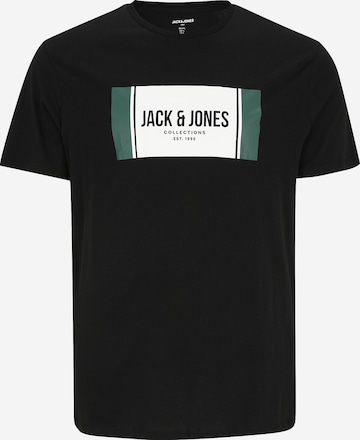 Jack & Jones Plus Футболка 'JJHAYATO' в Черный: спереди