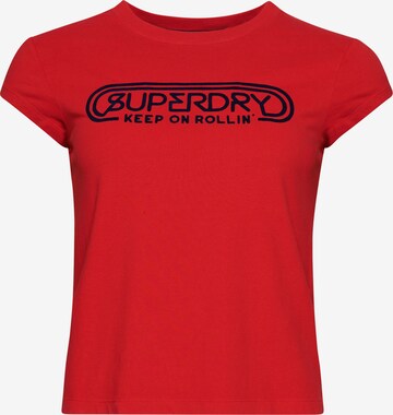 Superdry Shirt in Rood: voorkant