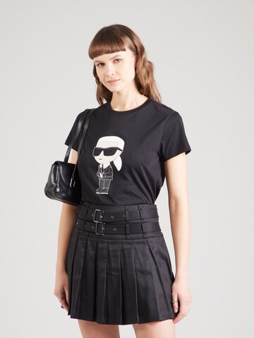 Karl Lagerfeld Shirt 'Ikonik 2.0' in Black: front