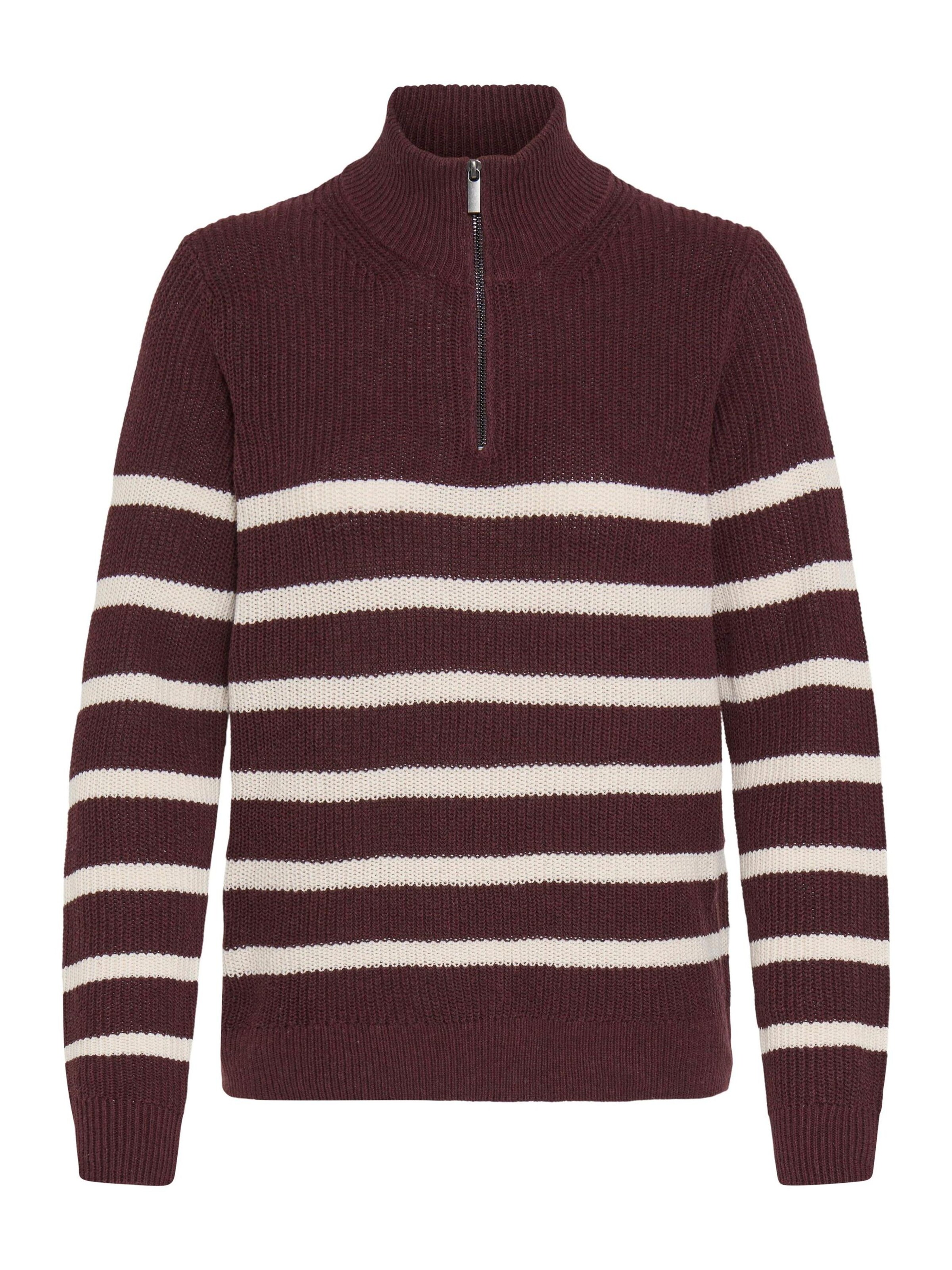 Oxmo Sweater 'Sanva' in Brown: front