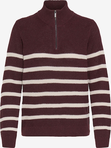 Pull-over 'Sanva' Oxmo en marron : devant