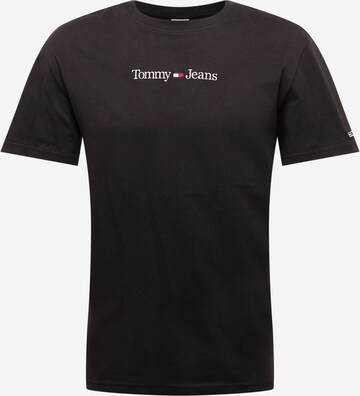 Tommy Jeans - Camiseta en negro: frente